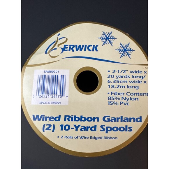 6 Rolled Wired Gold Ribbon 2.5" wide 10 Yards Each NEw - Picture 7 of 7